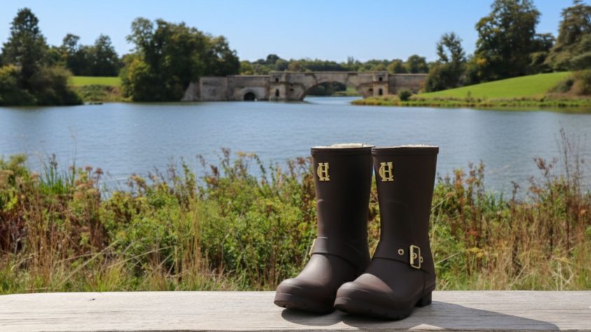 Hidden Holland Cooper wellies around Blenheim Palace for World Mental Health Day 
