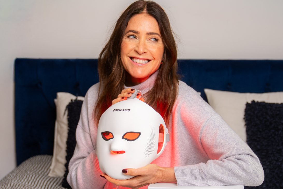 Lisa Snowden with Correxiko LED Light Therapy Mask