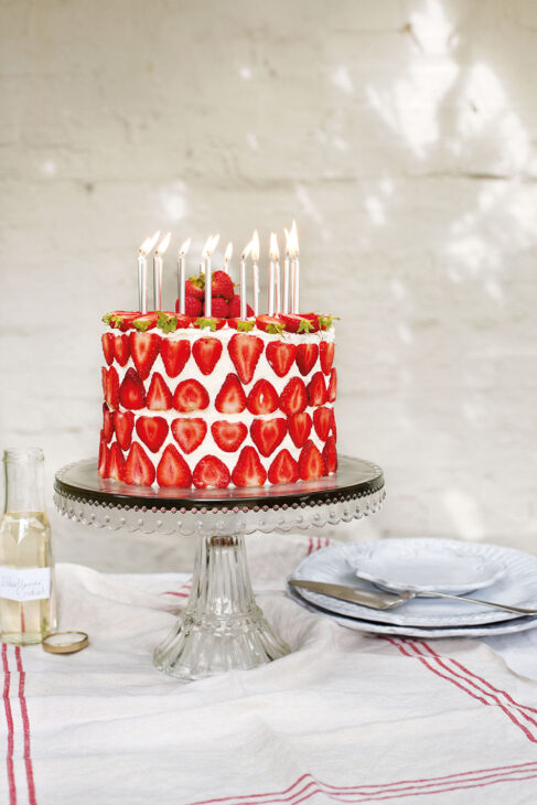 Fiona Cairns strawberry and elderflower cake