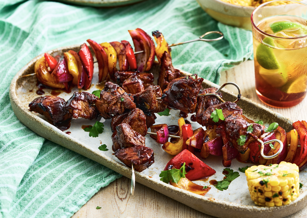 Recipe: Pork Skewers with Sticky Barbecue Sauce