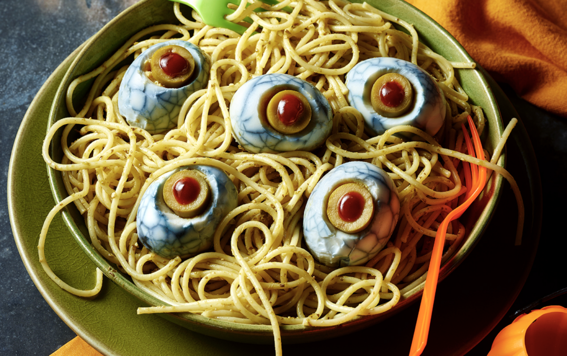 Halloween Recipe: Spooky Egg Eyeball Pesto