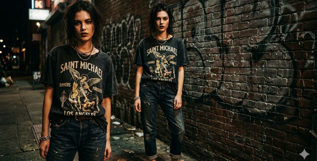 Halloween Street Style: How to Wear Saint Michael and Chrome Hearts Clothing
